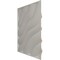 Ekena Millwork 19 5/8in. W x 19 5/8in. H Modern Wave EnduraWall Decorative 3D Wall Panel Covers 2.67 Sq. Ft. WP20X20MWGBE - alternate 3